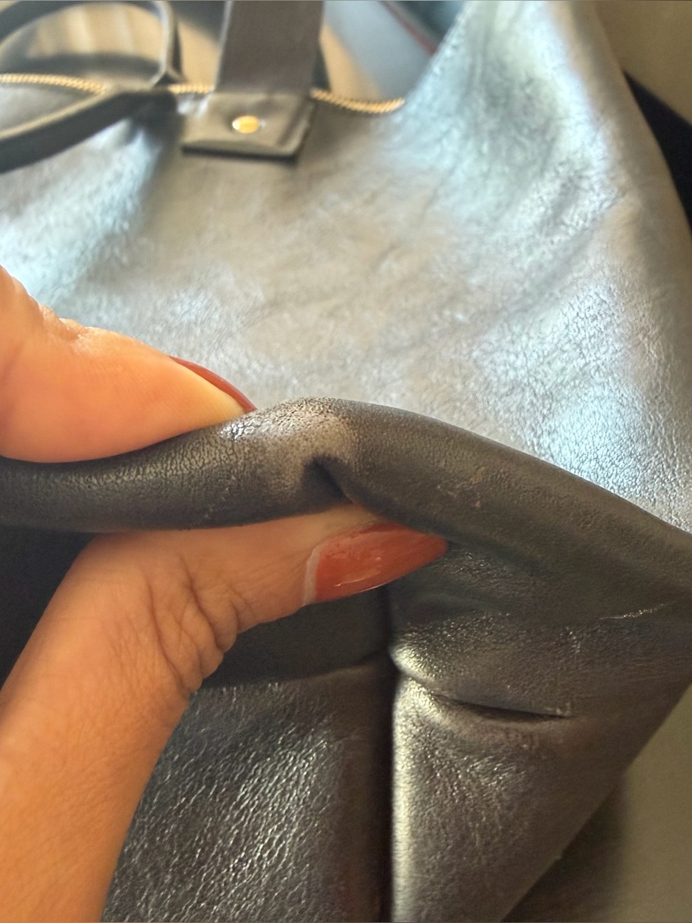 Clare V. Navy Leather Le Zip Sac - Picture 10 of 13